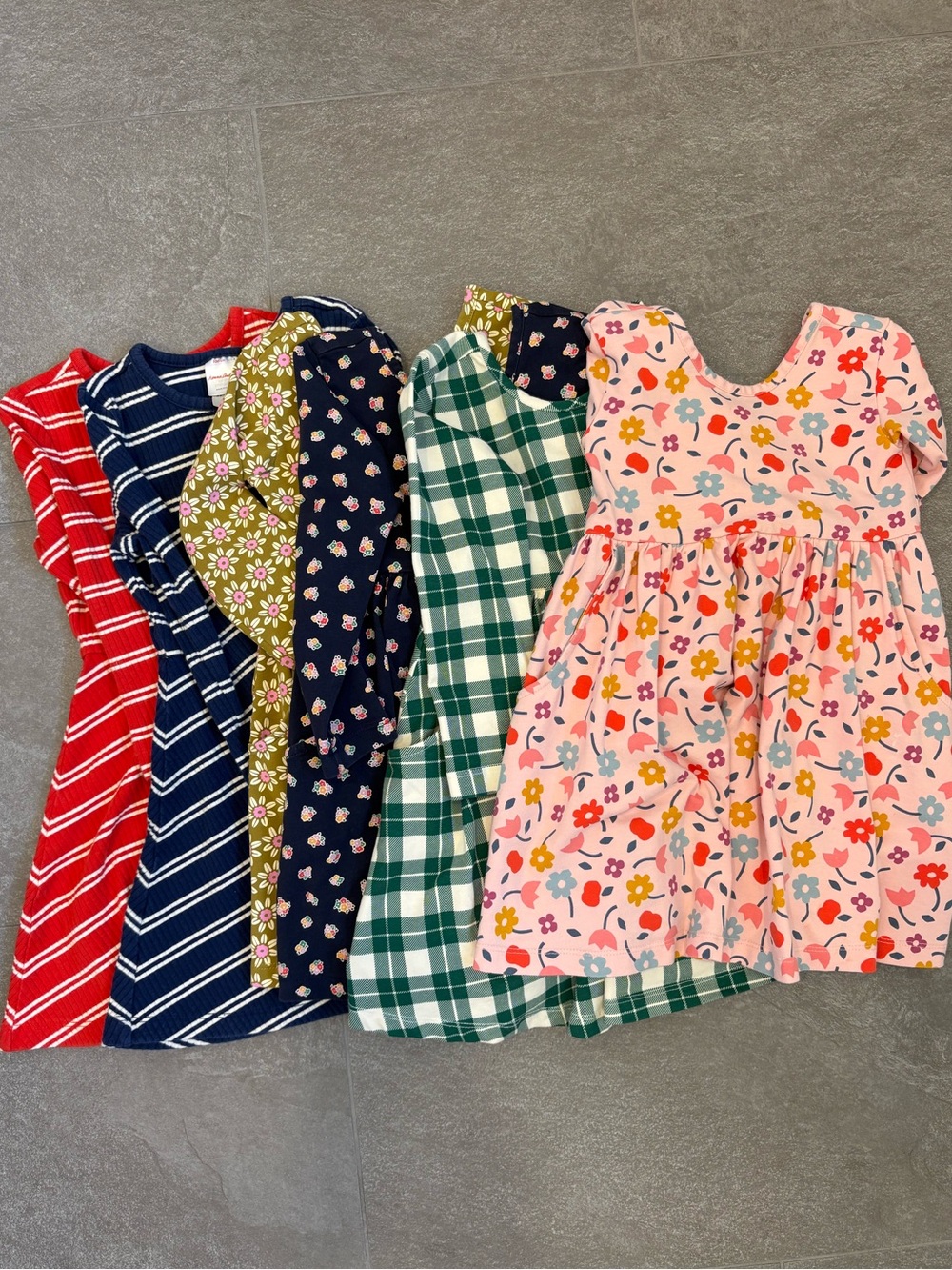 Pack of 6 Hanna Andersson Long Sleeve Dresses to fit size 3T